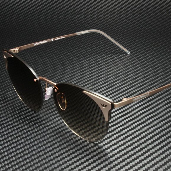 Emporio Armani Women\'s Rose Gold Brown Sunglasses!